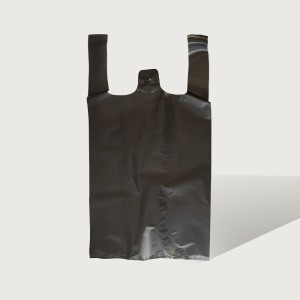 Large Singlet Bag Black 75um 500 per Carton