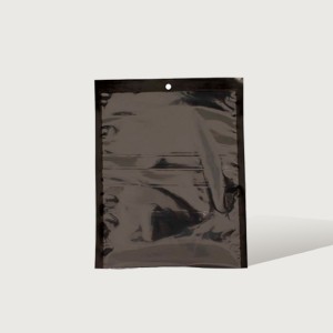 iKON Vacuum Bag Hangsell Black Back Clear Front 150 x 225mm 70um Pack 100
