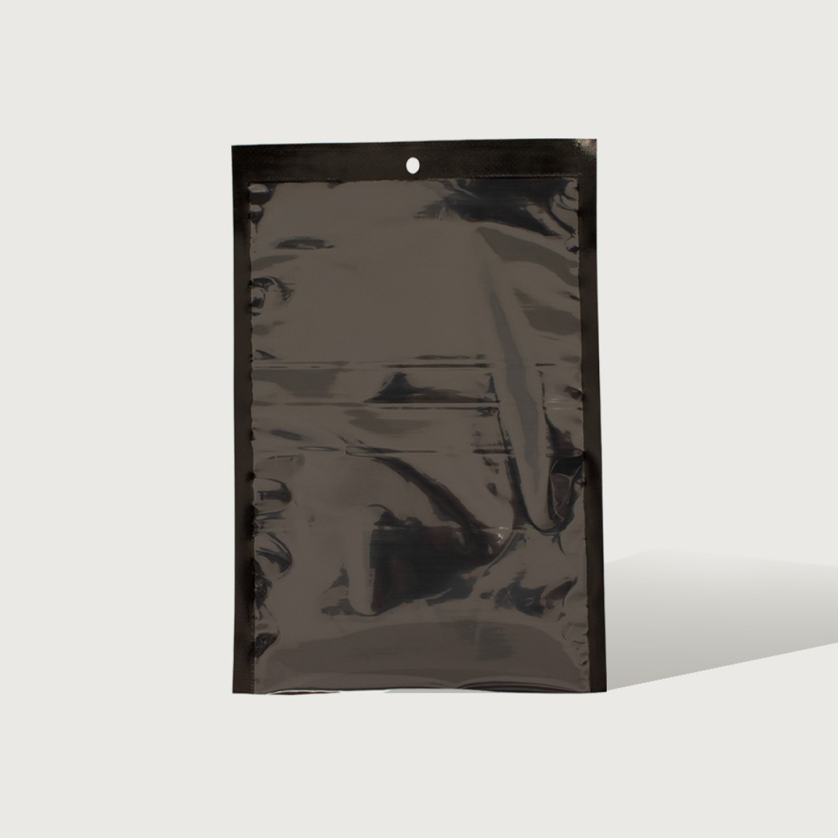 iKON Vacuum Bag Hangsell Black Back Clear Front 175 x 260mm 80um Pack 100
