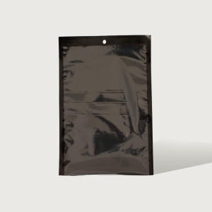 iKON Vacuum Bag Hangsell Black Back Clear Front 175 x 260mm 80um Pack 100