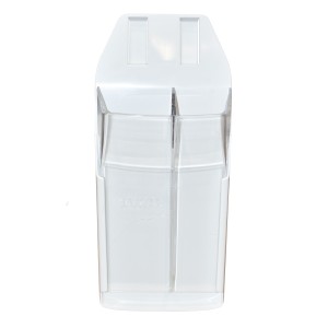 BUTCHERS POUCH 200mm DOUBLE FLAT CLEAR