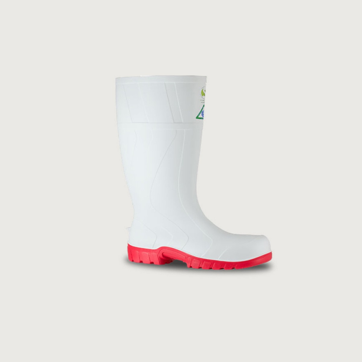 Gumboots Bata Safemate White Red Sole Size 4