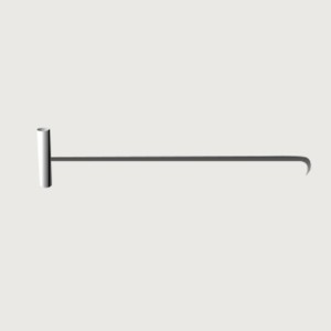 Dixie Bin Hook Stainless Steel 10mm with Flat Handle 90Cm