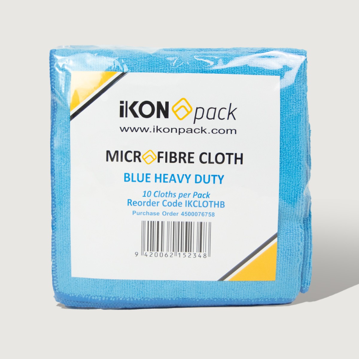 iKON Blue Microfibre Cloth Carton of 80