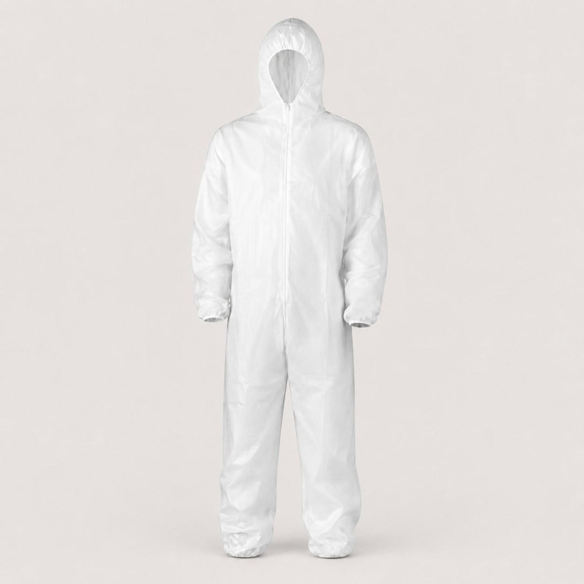 iKon Disposable Coverall with Hood White Medium 50 per Carton