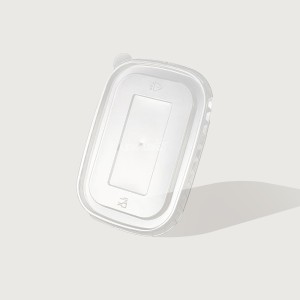 iKON Rectangular PET Lid 150mm for sizes 500-1000ml 300 per Carton