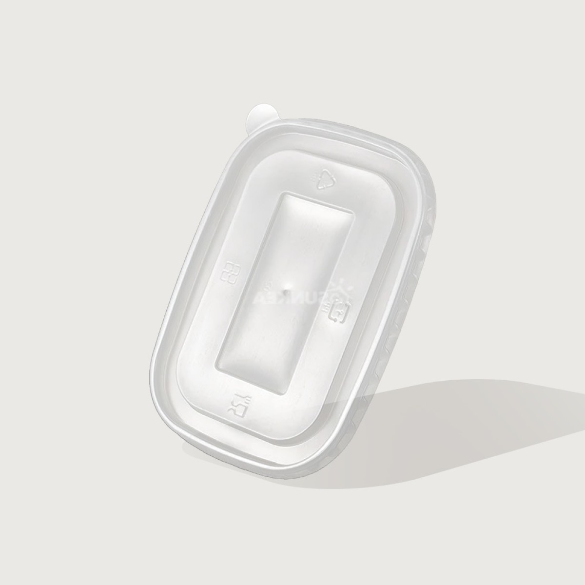 iKON Rectangular PP Lid for sizes 500-1000ml 300 per Carton