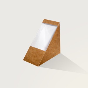iKON Small Kraft Sandwich Wedge 55mm Carton of 500