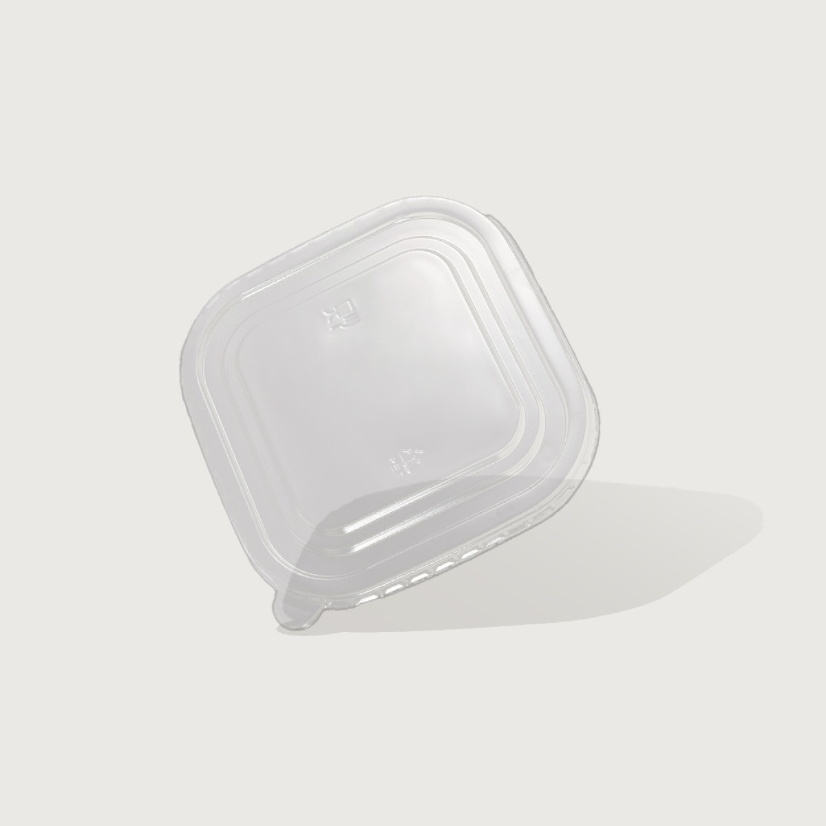 iKON Square PET Lid 130mm for 500-750-950ml 300 per Carton
