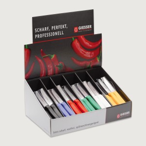 Giesser Counter Display Knife Set 72 Pieces