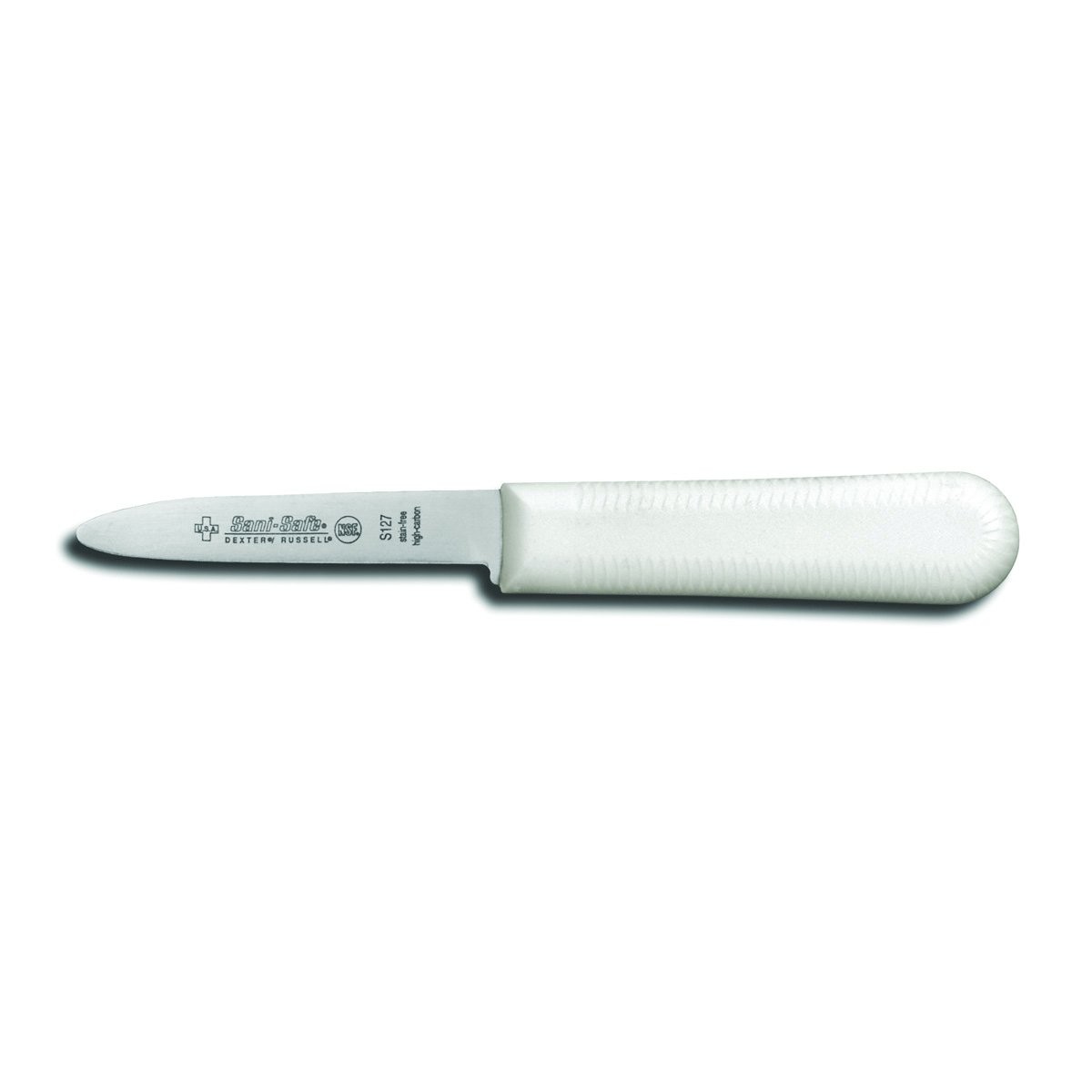 Sani-Safe Narrow White Clam Knife 7.6cm White