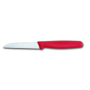 KNIFE VICTORINOX PARING SERRATED RED H