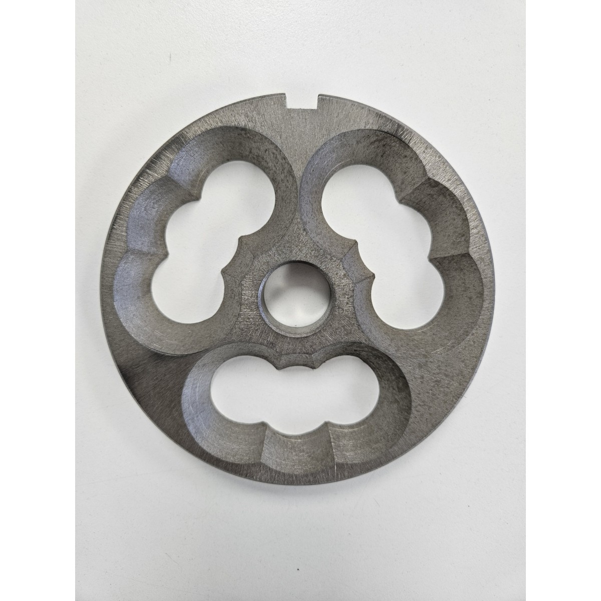 Mincer Plate Lico E O Kidney Inclined - Stainless Steel Double Cut 1 Notch
