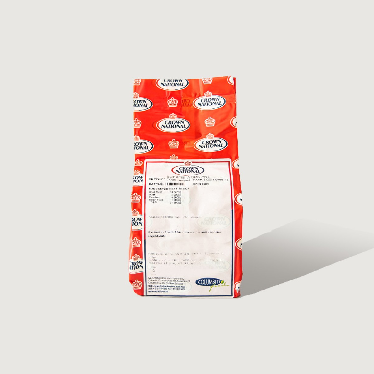 Crown Sausage Meal Sosatie Braaiwors 1Kg