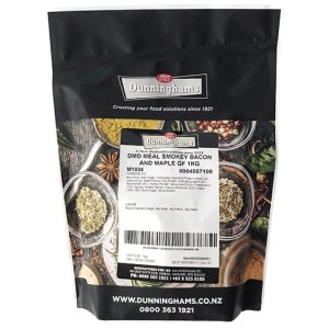 DMD MEAL SMOKEY BACON AND MAPLE GF 1KG