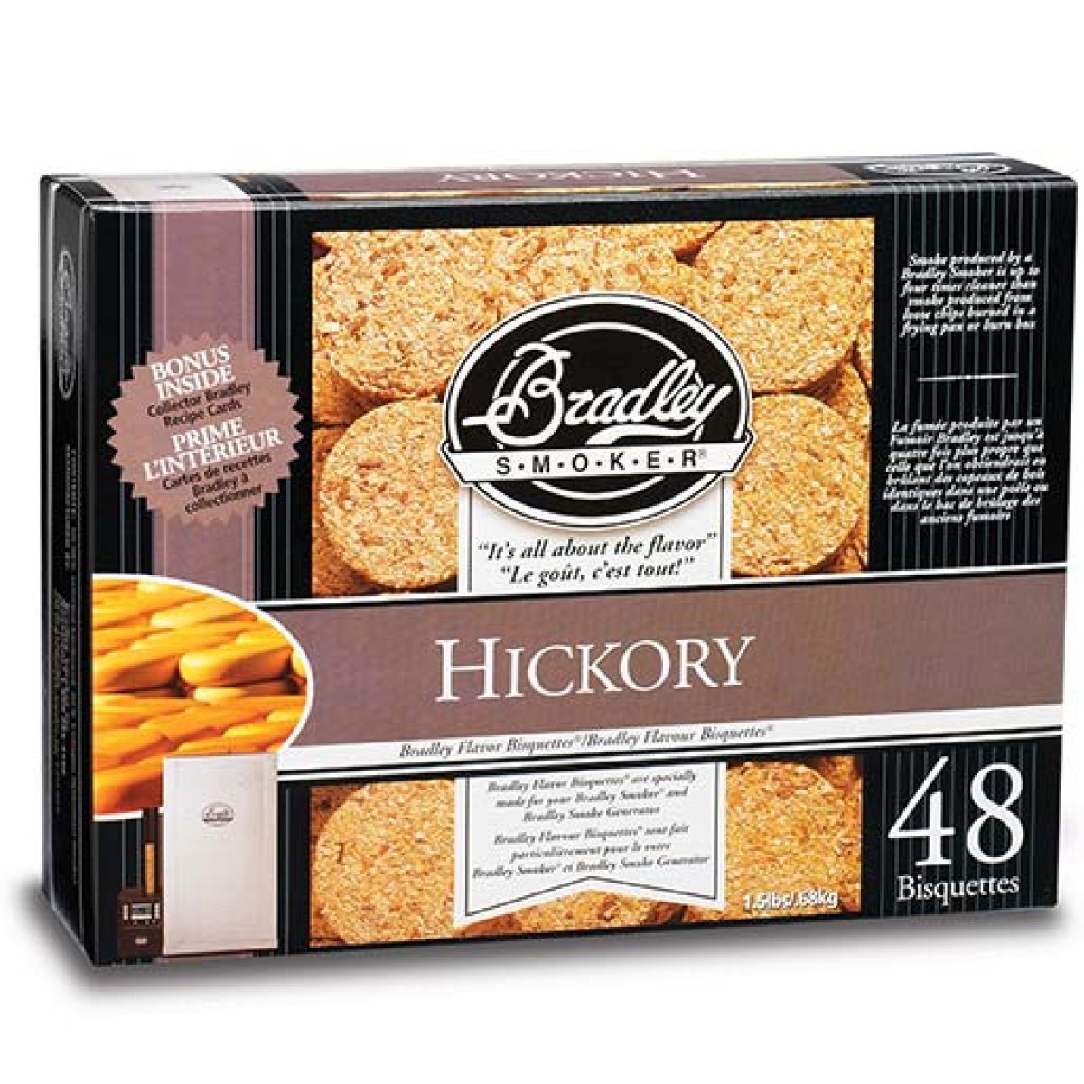 SAWDUST BISQUETTES HICKORY 48 PACK