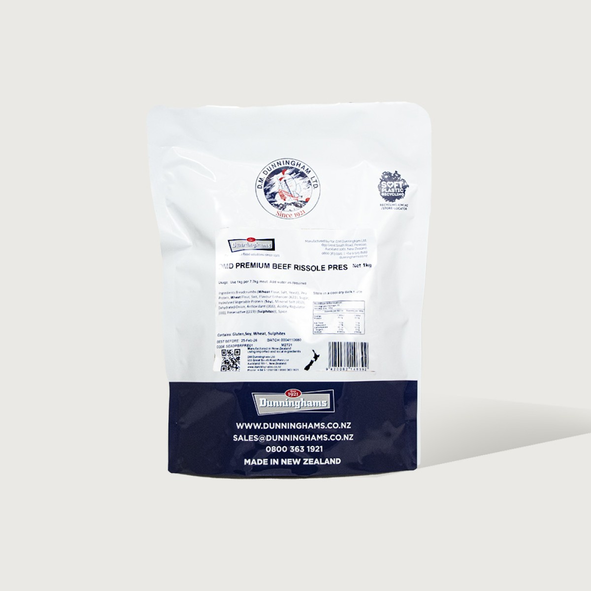 Dunninghams Premium Beef Rissole with Preservative 1Kg