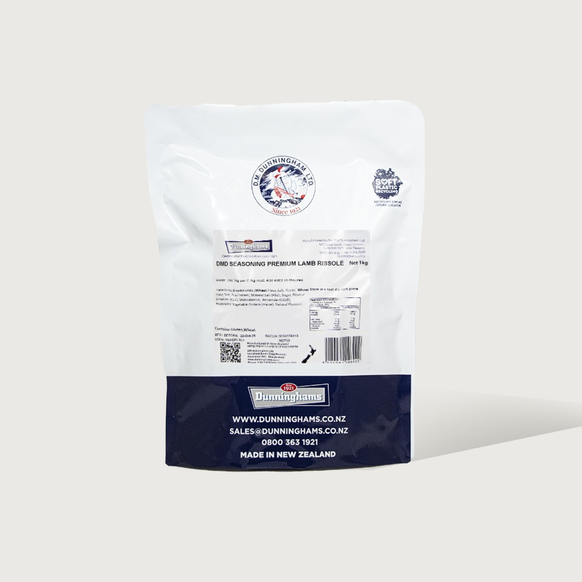 Dunninghams Seasoning Premium Lamb Rissole 1Kg